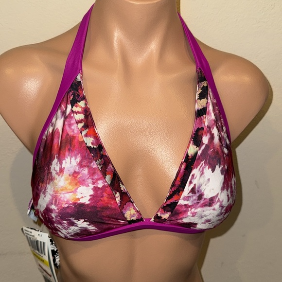NWT Becca Reversible bikini set size M tie side halter - Picture 5 of 6